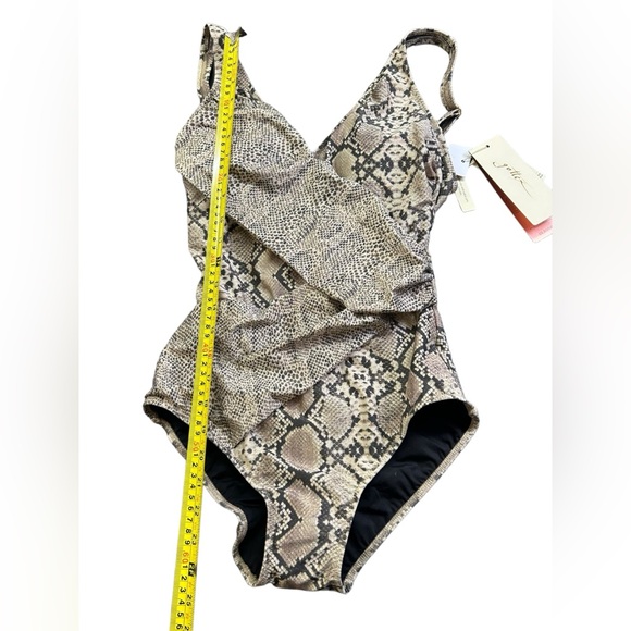 PROFILE BY GOTTEX Classics Womens safari print modest one piece swimsuit NWT - Picture 11 of 12